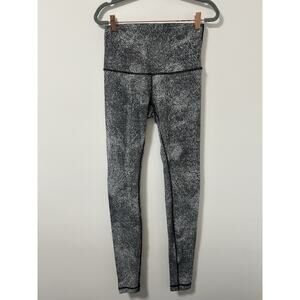 Lululemon Wunder‎ Under High Rise Tight 32” Heathered Black 8 Space Dye